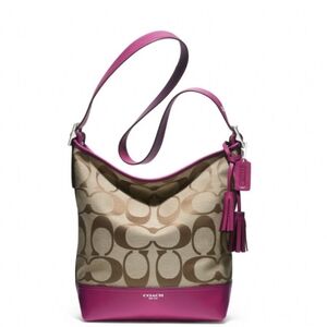 Coach Signature Legacy Duffle Shoulder Bag EUC